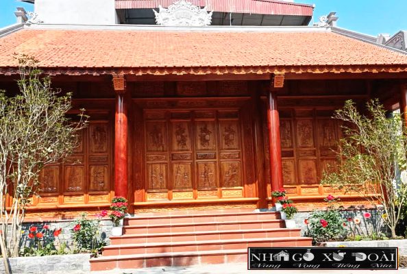 làm nhà gỗ gõ 3 gian