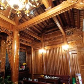 làm nhà gỗ gõ 3 gian