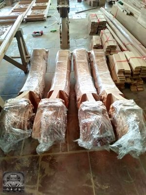 làm nhà gỗ gõ 3 gian