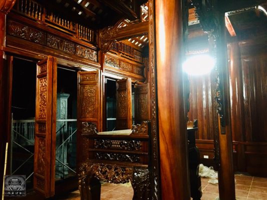 nhà gỗ xoan 3 gian đẹp