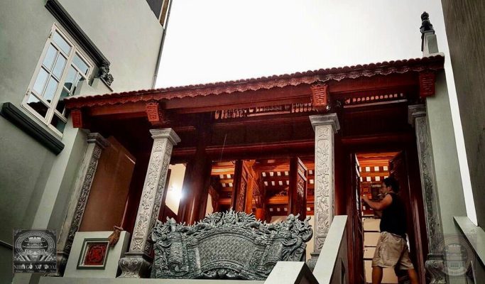 báo giá nhà gỗ 3 gian 8 cột