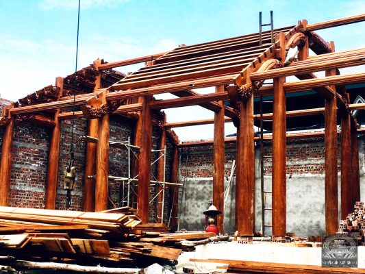 làm nhà gỗ lim 3 gian