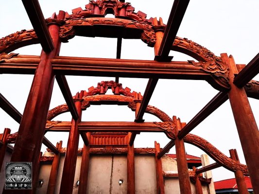 nhà gỗ lim lào 3 gian