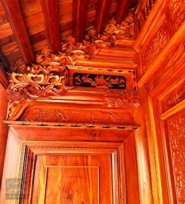 nhà gỗ lim lào 3 gian