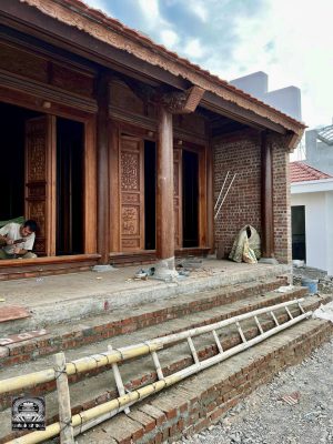 nhà gỗ sến 5 gian