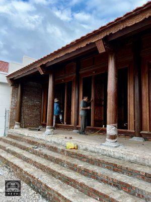nhà gỗ sến 5 gian
