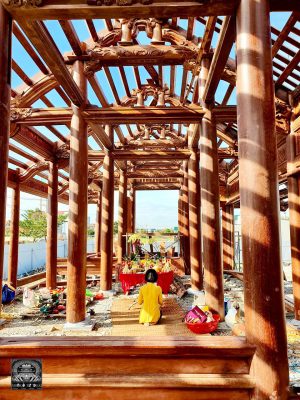 nhà gỗ sến 5 gian