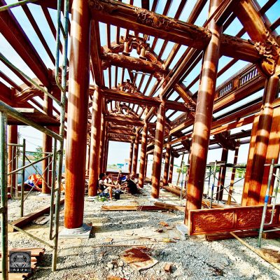 nhà gỗ sến 5 gian