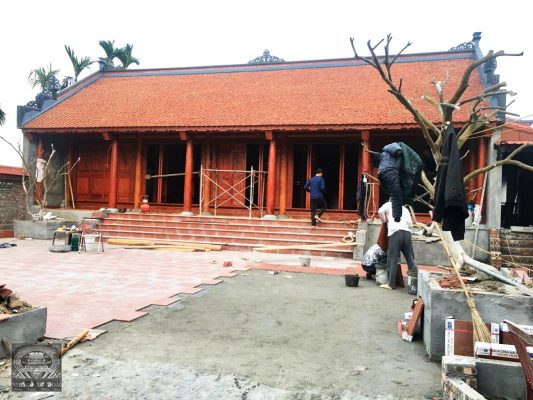 làm nhà gỗ xoan 5 gian