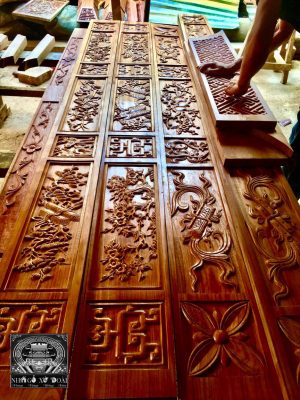 làm nhà gỗ xoan 5 gian