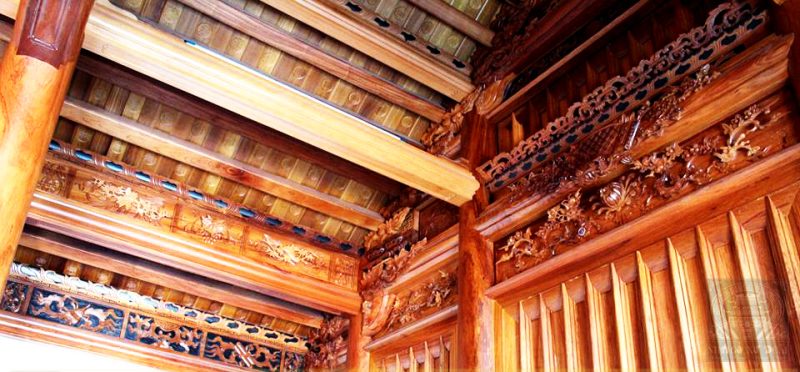 nhà gỗ gõ đỏ 3 gian