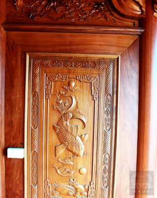 nhà gỗ gõ đỏ 3 gian
