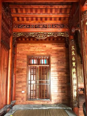 nhà gỗ xoan 5 gian thông hiên