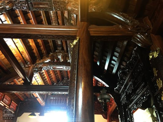 nhà gỗ lim 3 gian 12 cột