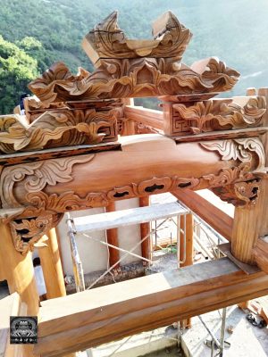 nhà gỗ lim 3 gian 18 cột