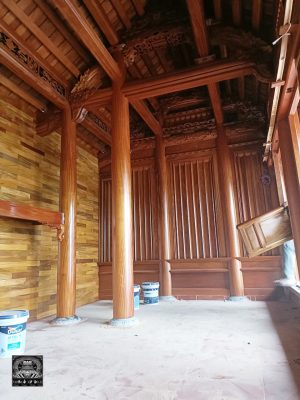nhà gỗ lim 3 gian 18 cột