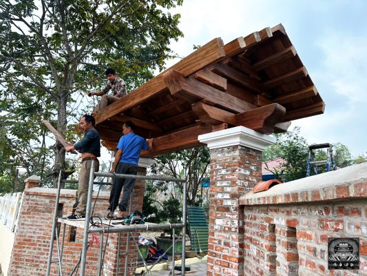 nhà gỗ lim 3 gian 24 cột