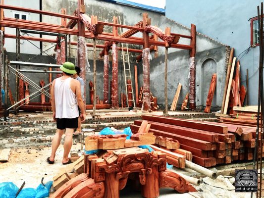 làm nhà gỗ xoan
