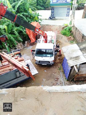 nhà gỗ xoan 3 gian hoành sến